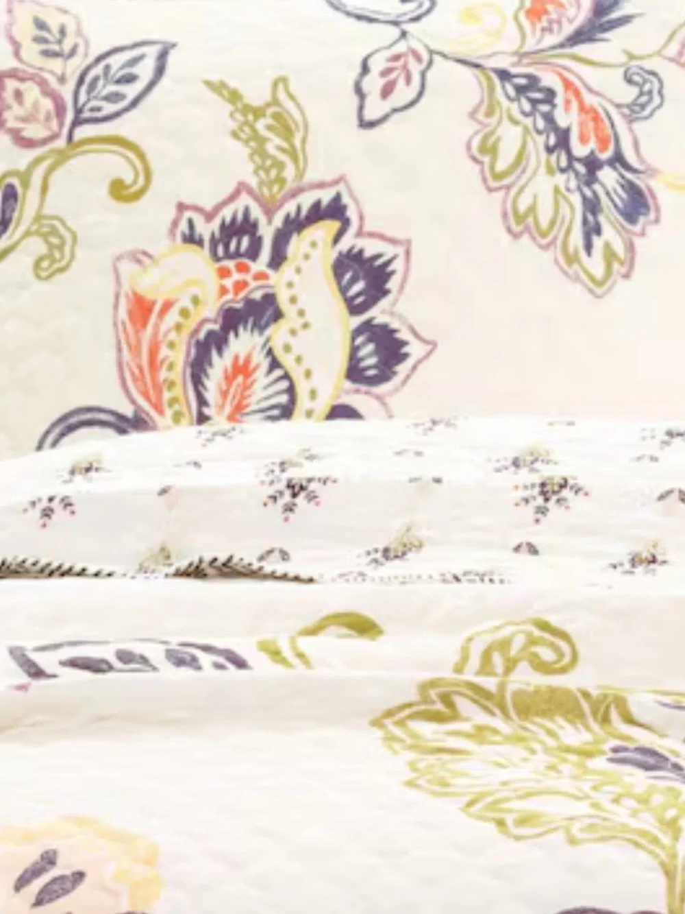 New~Lush Decor~Aster 3 Piece Reversible Quilt Set~King Size Quilt~2 Shams